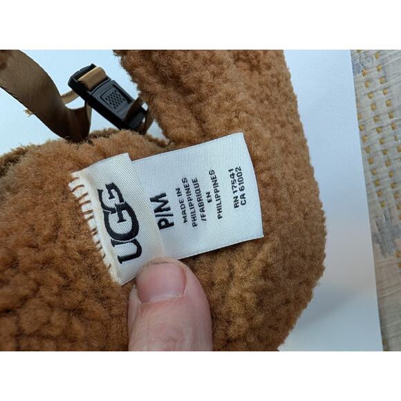 Ugg UGGFluff Trapper Hat Brown Adult Small - Picture 8 of 8